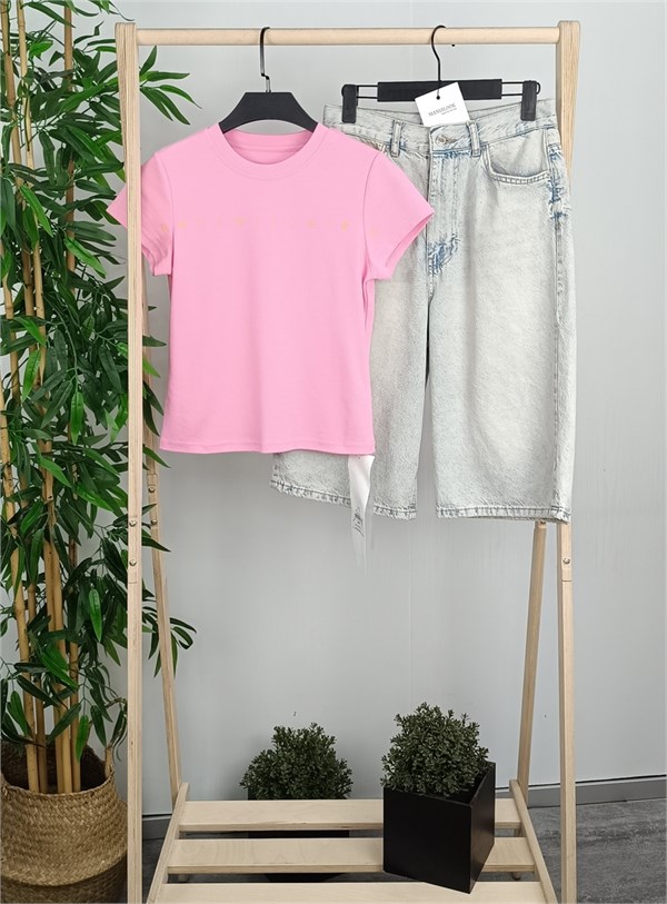 Футболка в розом цвете 7193