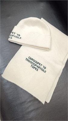 Комплект шапка с шарфом 6809