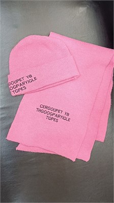 Комплект шапка с шарфом 6808