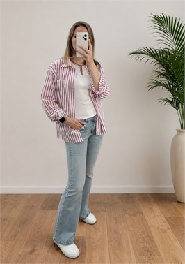 Джинсы клёш от колена 7762